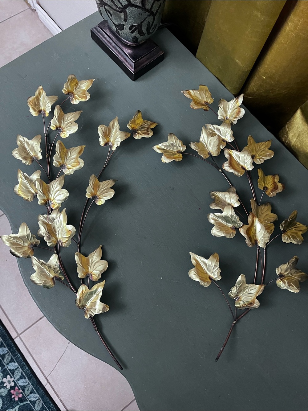 Gold Leaf Metal Wall Branch Décor - Unbranded